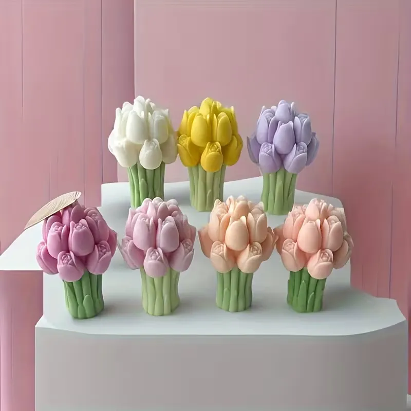 Tulip Bouquet Candle